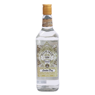 Bottle of Waymaker Gin on a white background