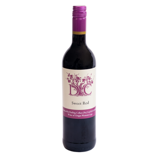 A bottle of D.C. Sweet Red by Darling Cellars